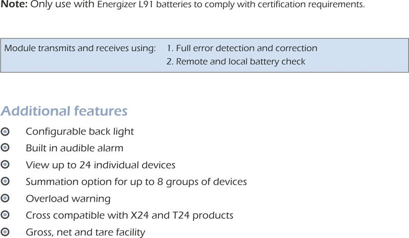 X24-HD Wireless Handheld Display specifications 2